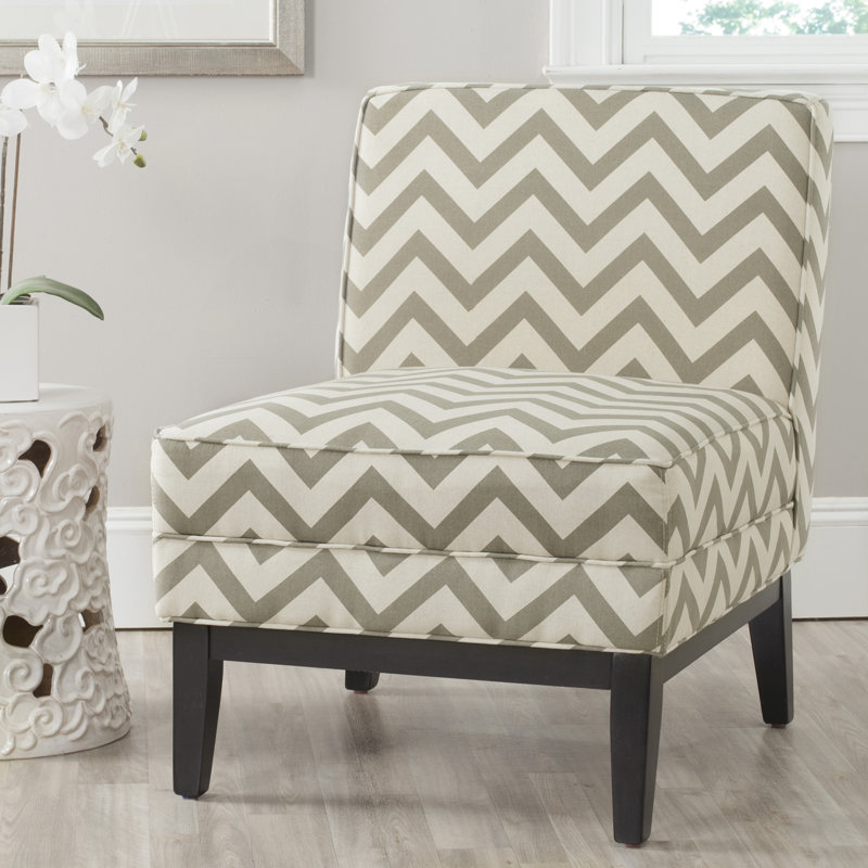 Fauteuil de chambre l 25,2 po, Gris / blanc