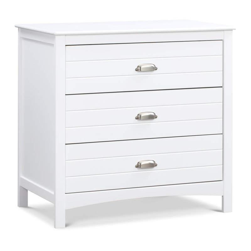 Nolan 3 Drawer Dresser, White