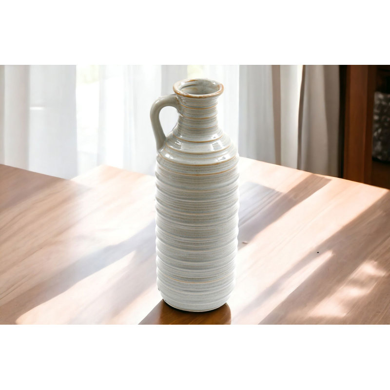 Aaven Handmade Ceramic / Porcelain Decorative Urns & Jars, 34cm H  x 12.5cm W  x 12.5cm D