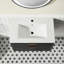 Meuble-lavabo simple mural de 30 po, entièrement lavable, lavabo en céramique nettoyable, tiroirs spacieux, conception étagée, bois massif forgé à haute température +