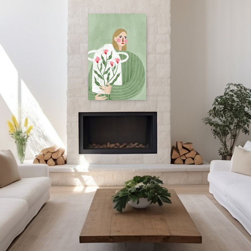 Art contemporain abstrait abstrait, H 48 po x l 32 po