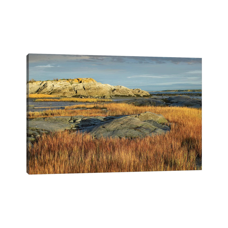 Tidal Marsh, Riviere-Trois-Pistoles, Quebec, Canada by Tim Fitzharris - Wrapped Canvas Gallery-Wrapped Canvas Giclée