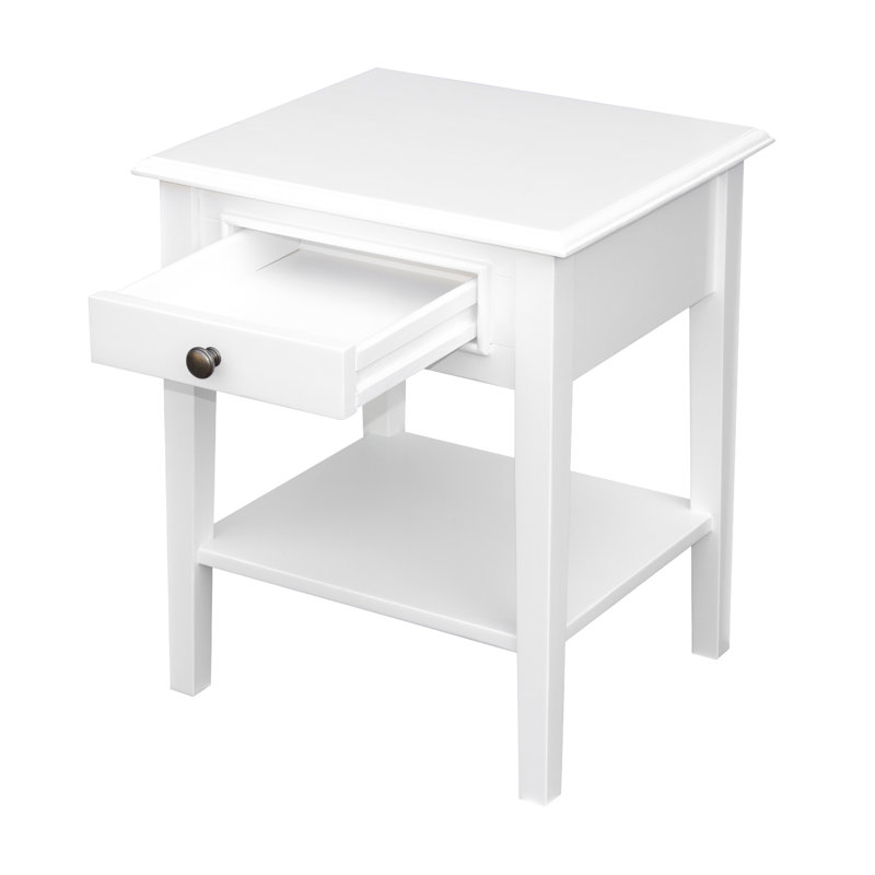 Schrum End Table, White