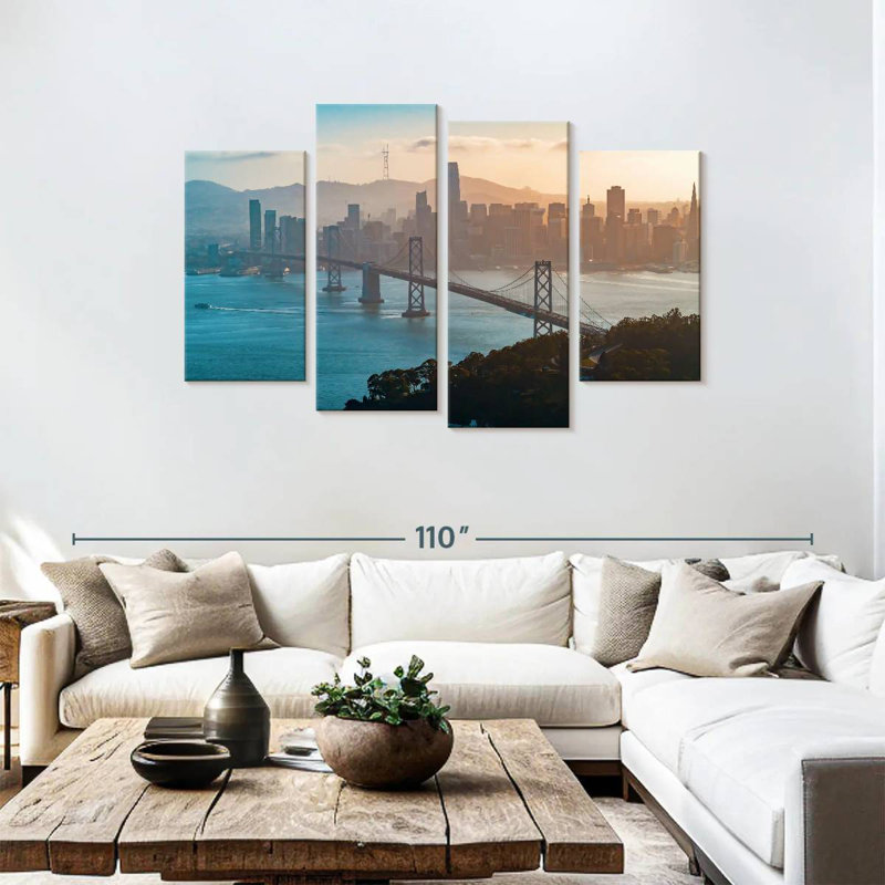 Lilie Golden Gate Haze, 48" H x 75" W
