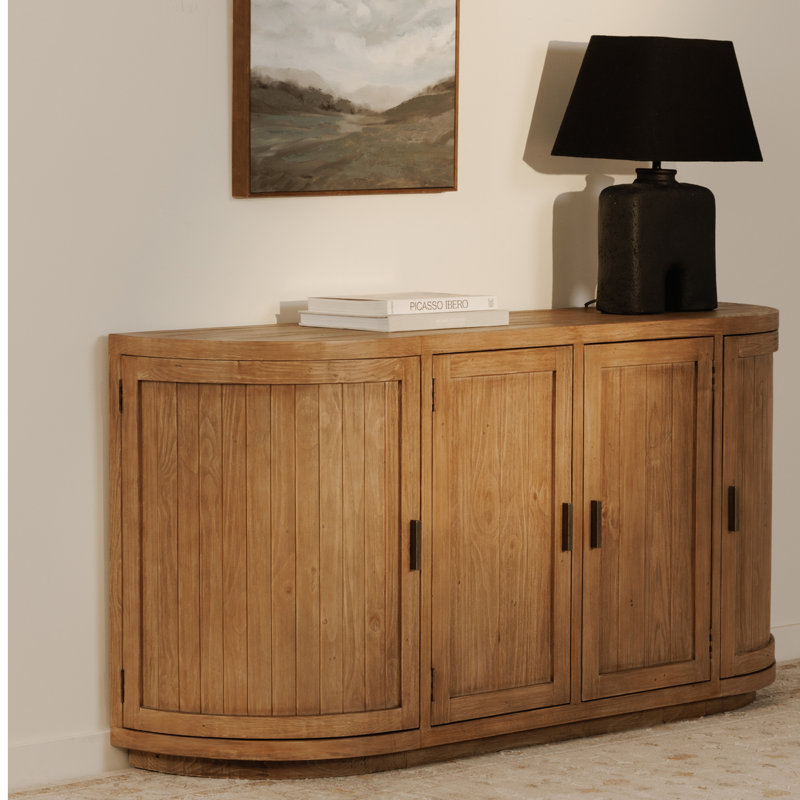 Nicola 71'' W Solid Wood Sideboard, Brown