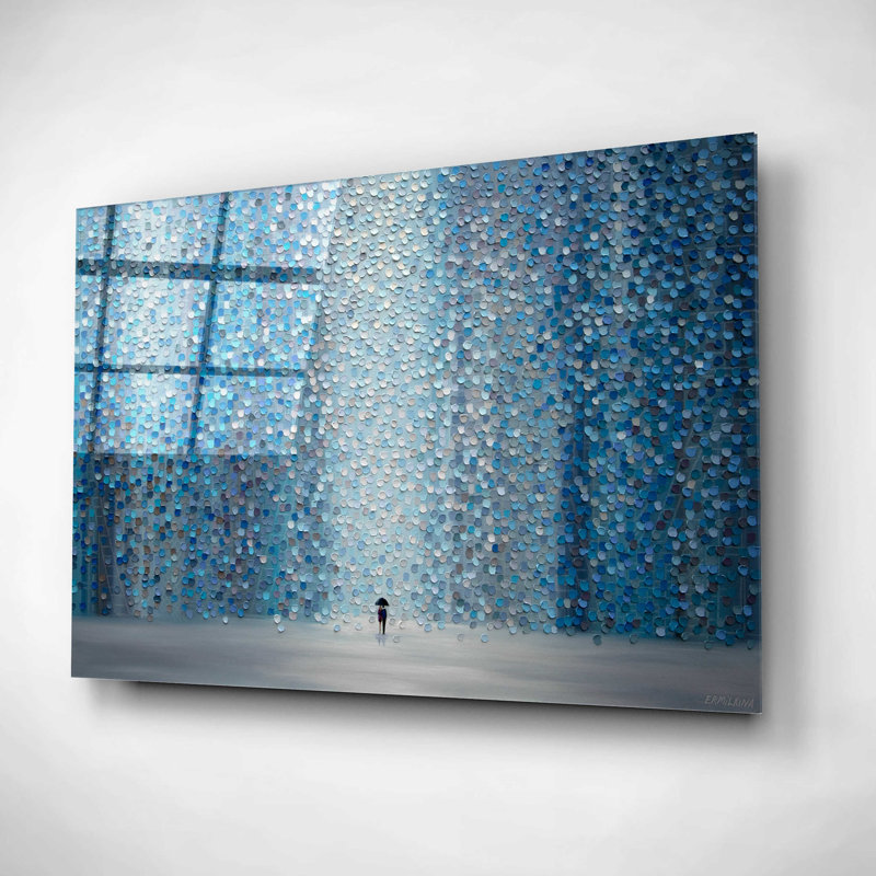 «Blue Rain» par - Impression sans cadre, H 16 po x l 24 po x P 0,2 po