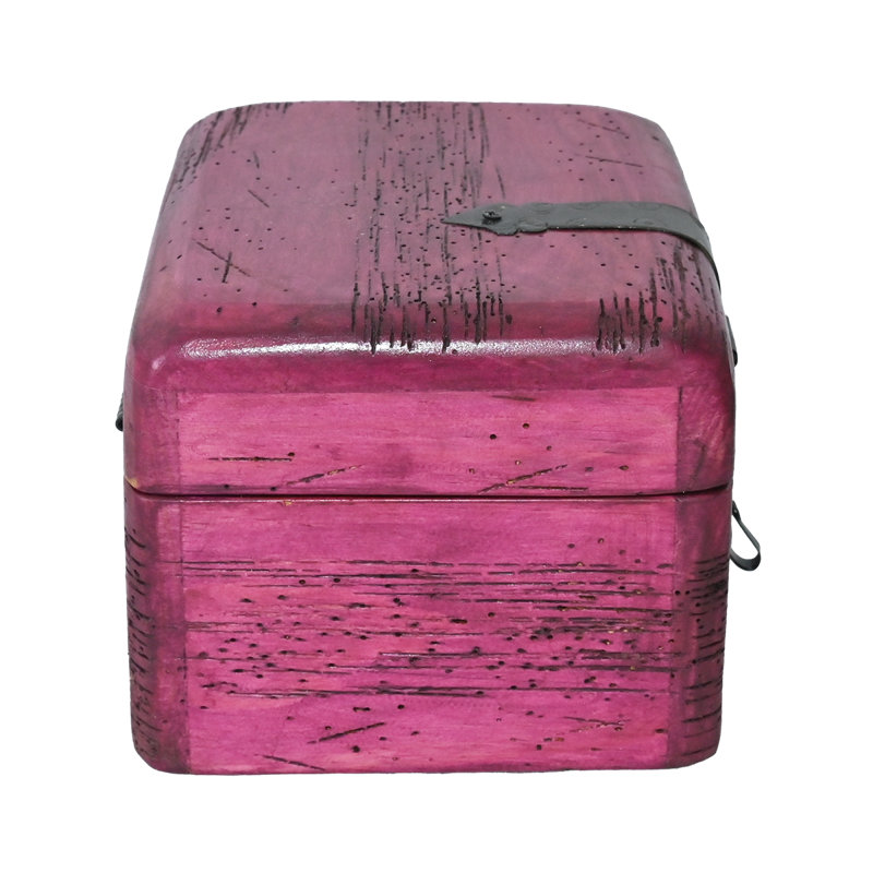 Piece Solid Wood Accent Trunk