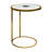 Torridon Marble Top with Blue Agate Stone Inlay Open End Table