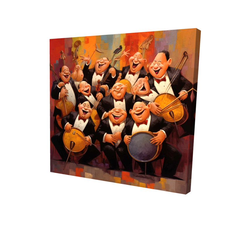 Musical Joy - Toile pour instruments de décoration contemporaine