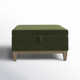 Pera Upholstered Velvet Ottoman
