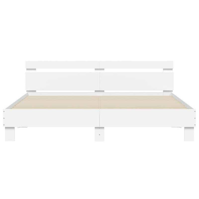 Nylene Bed, White, Super King ( 180 x 200 cm)