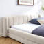 Structure de lit tapissier grand format avec tissu épais, lit plateforme grand format en chenille avec tête de lit et structure solide-1332351388-1332351387