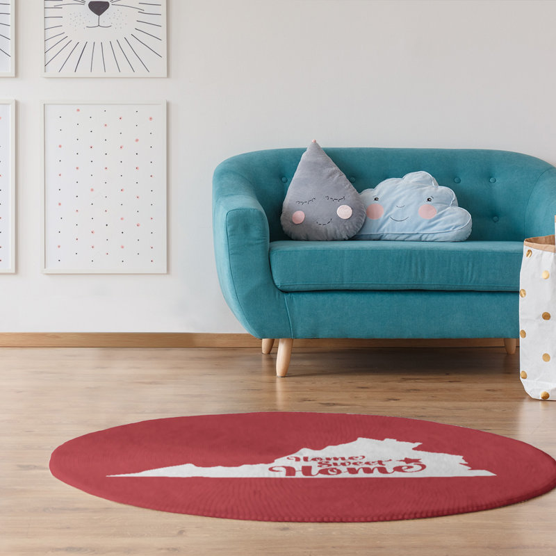 Chenille Indoor Rug, Round 5'