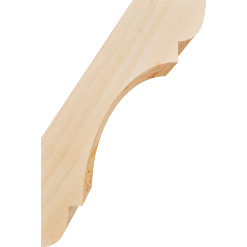 Attelle de genou olympique, Sapin de Douglas, Attelle lisse, H 12 po x l 3,5 po x P 8 po
