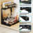 Under Sink Organizer, 2 Tier Under Sink Organizers And Storage Sliding 2 Tier Rack Metal Organization Under Counter Kitchen Bathroom-952394387