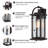 15" 1-Light Water-Ripple Glass Outdoor Wall Sconce-974355093