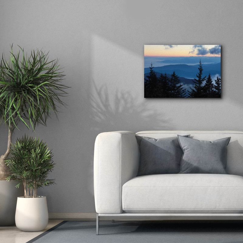  «Great Smoky Mountain Sunrise» par Lori Deiter, art mural sur toile, 26 po x 18 po, H 18 po x l 26 po