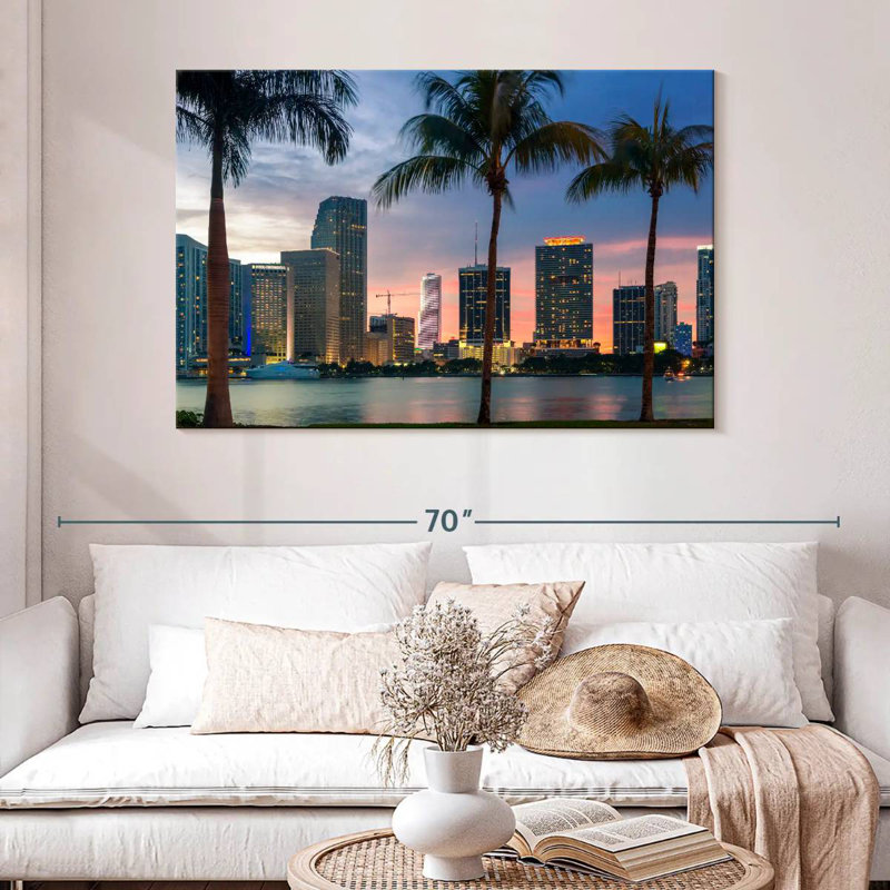 Hannes Miami, horizon au crépuscule, H 32 po x l 48 po