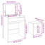 Dressing Table with Mirror-114308524