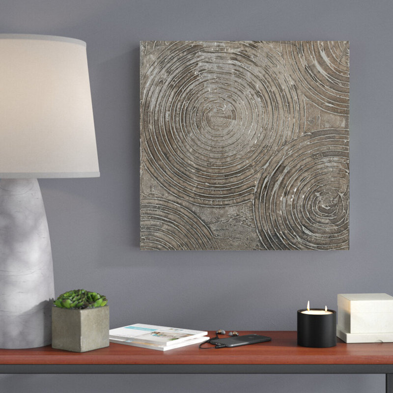 " Griege Neutral Pattern I ", 20" H x 20" W