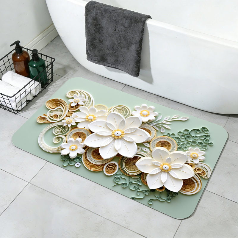 Tapis antidérapant antidérapant lavable à la machine, L 24 po x l 16 po