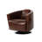 Ashcroft 32" Leather Swivel Barrel Chair-49663545