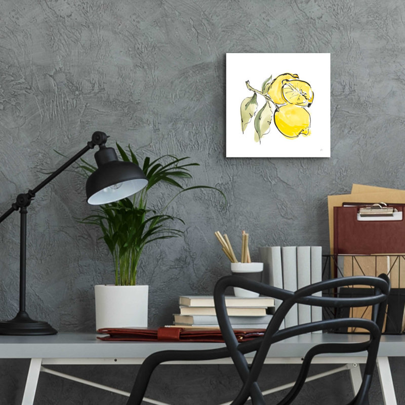 «Lemon Still Life II» par Chris Paschke, H 12 po x l 12 po x P 0,13 po