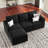 Rafael L-Shaped Modular Sleeper Sectional with Storage-101956654