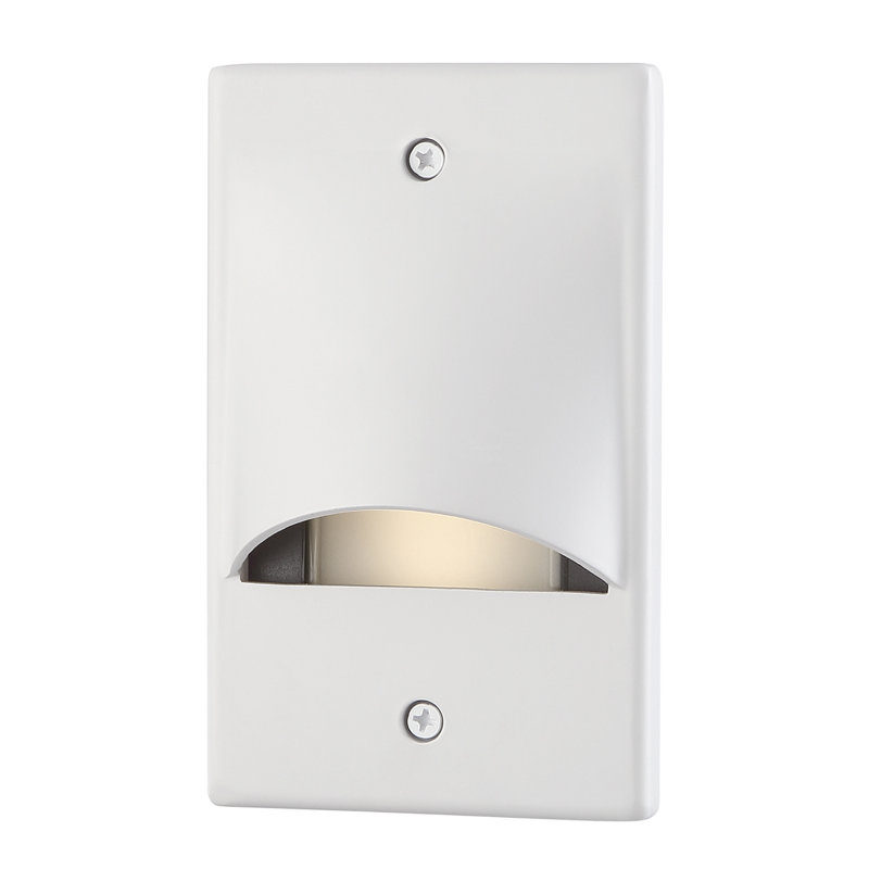 Integrated LED Metal Step Light, White