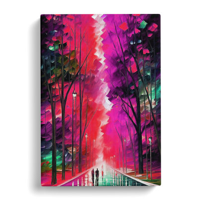 Woodland Forest In Colour No.1 - Wrapped Canvas Print