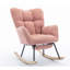 Chaise berçante en tissu avec repose-pieds Teddy-1773348975