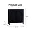 Armoire d'appoint noire avec portes