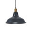 Luminaire suspendu noir à 1 lumière Saisha