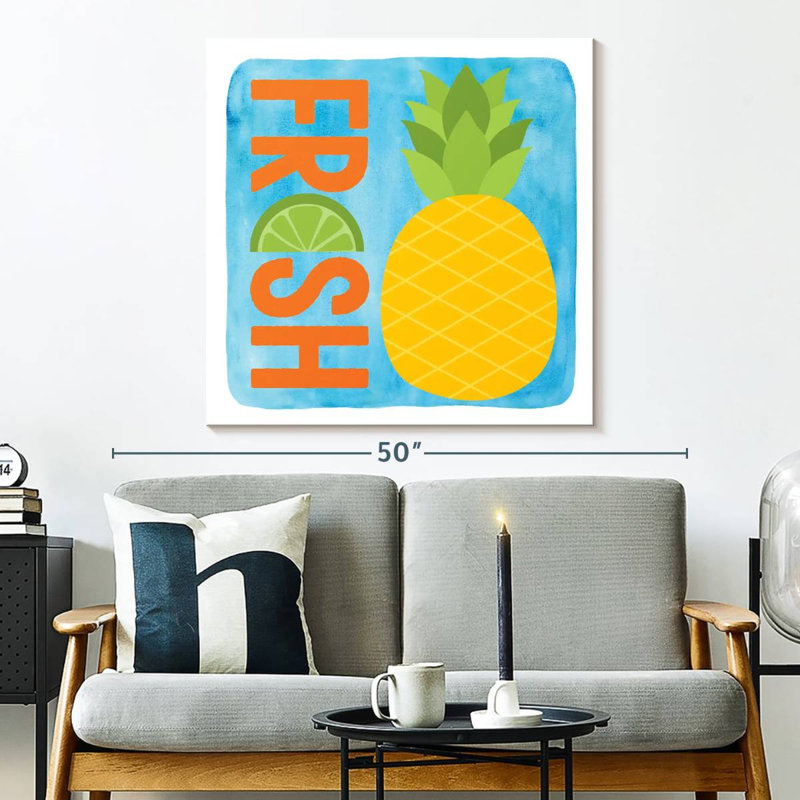 Yarlin Fresh Pineapple, 33" H x 33" W