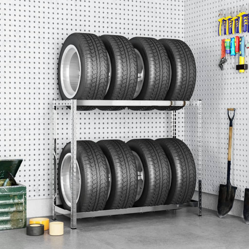 Bastoam 110cm W Steel Storage Rack, 110 x 40 x 110 cm