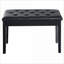 Banc de rangement pour piano FlowLuxe Onyx