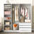 Doorless Wooden Storage Wardrobe For Dedroom With Shelves And 3 Drawers-114223486