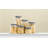 Set of 6 JoyJolt Glass Storage Jars w/ Airtight Lids