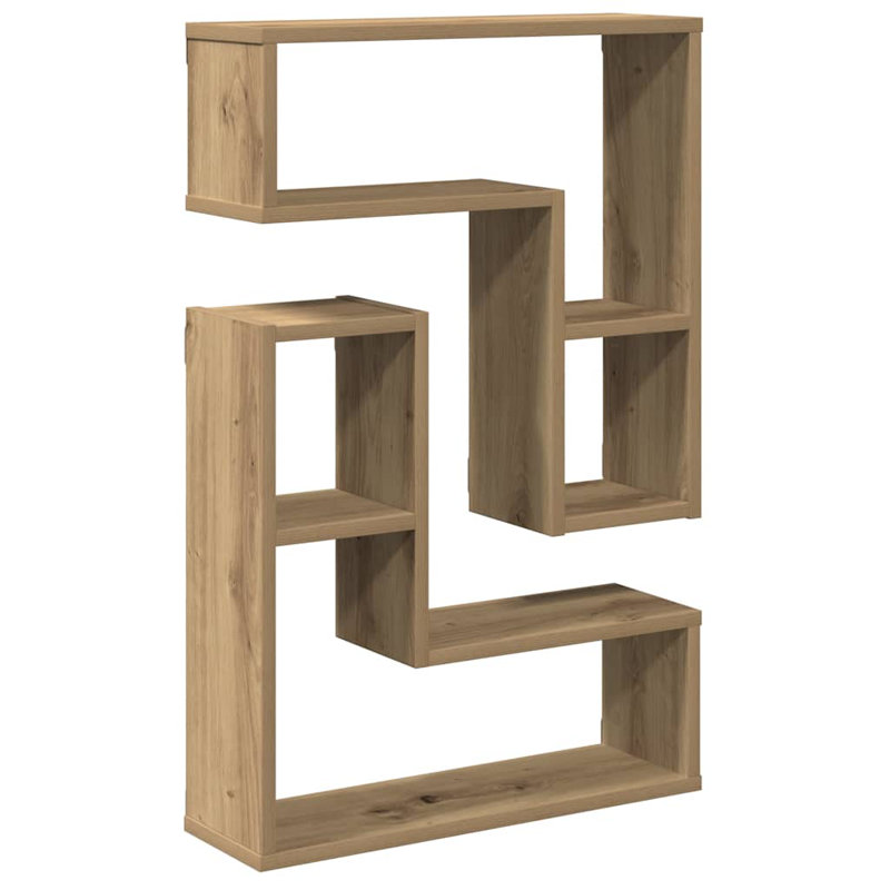 Glody 5 Piece Accent Shelf, Old Wood