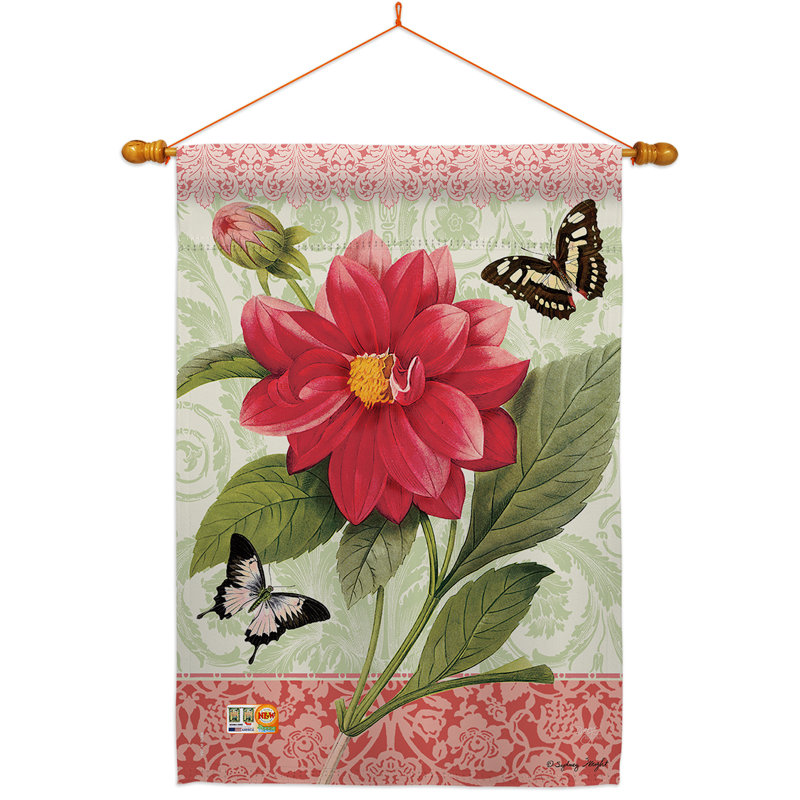 Double Sided 40'' H x 28'' W Polyester Flag Set