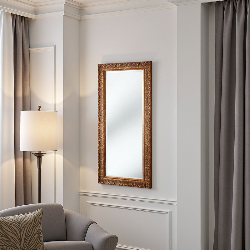 Rectangle Mirror, Gold, 138 cm H x 62 cm W