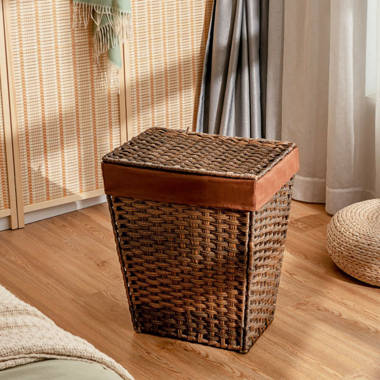 Homezone Wire Basket with Wood Handles, 1 Each