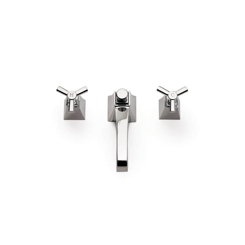 Time Widespread Bathroom Faucet with Drain Assembly, Chrome