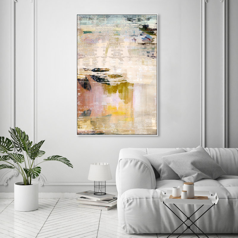 «Summer Layers» par Oliver Gal Print, Impression encadrée, H 55 po x l 37 po, Blanc