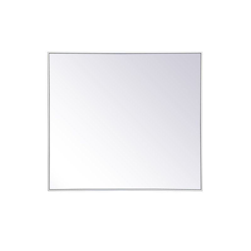 Miroir mural Sabine, 40 po x 36 po, Blanc