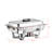 Prep & Savour 2pk 8 Qt Rectangular Stainless Steel Chafing Dish