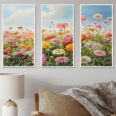 Ensemble de salon Zinnias Country Charm I - Zinnias