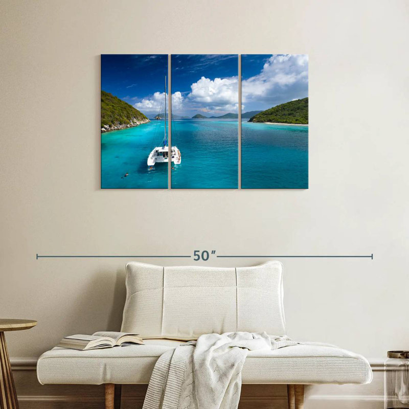 Mehar Lovango Cay Catamaran, 24" H x 38" W