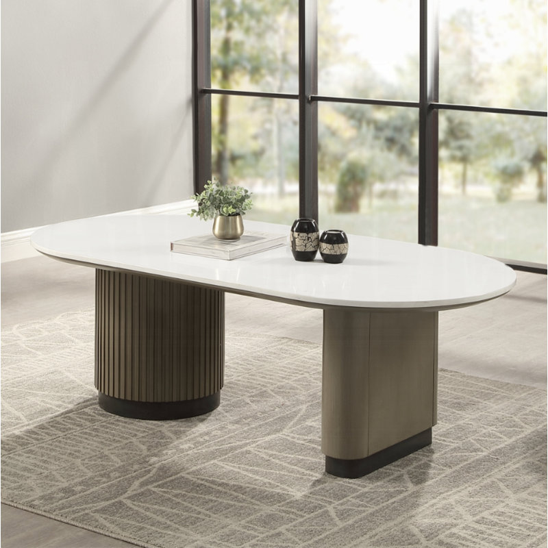 Table basse Bozman avec plateau d'ingénierie