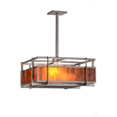 Luminaire suspendu carré 20 po Boulder Creek